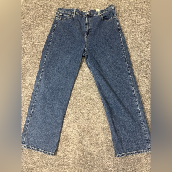 Banana Republic Denim - Banana Republic Size 35 Mid Rise Baggy Casual Everyday Wide Leg  Denim Jeans